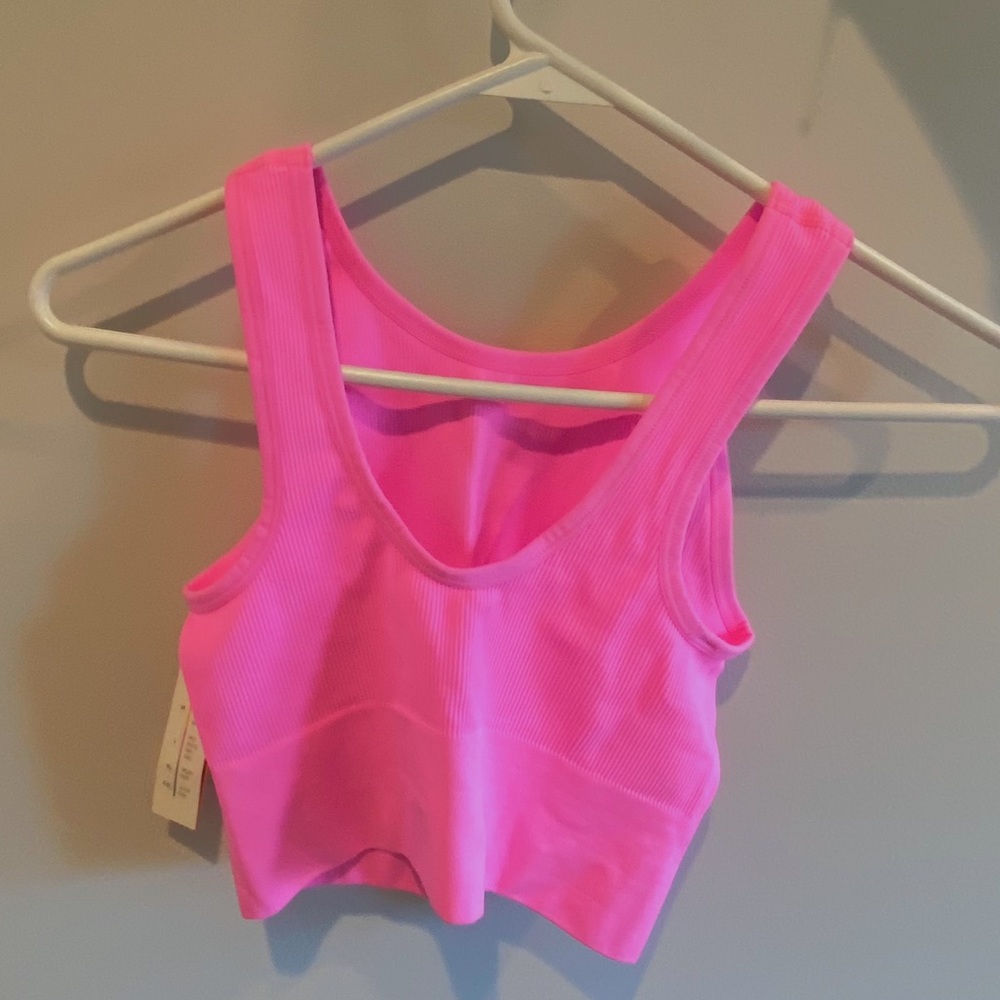 target pink cropped tank top